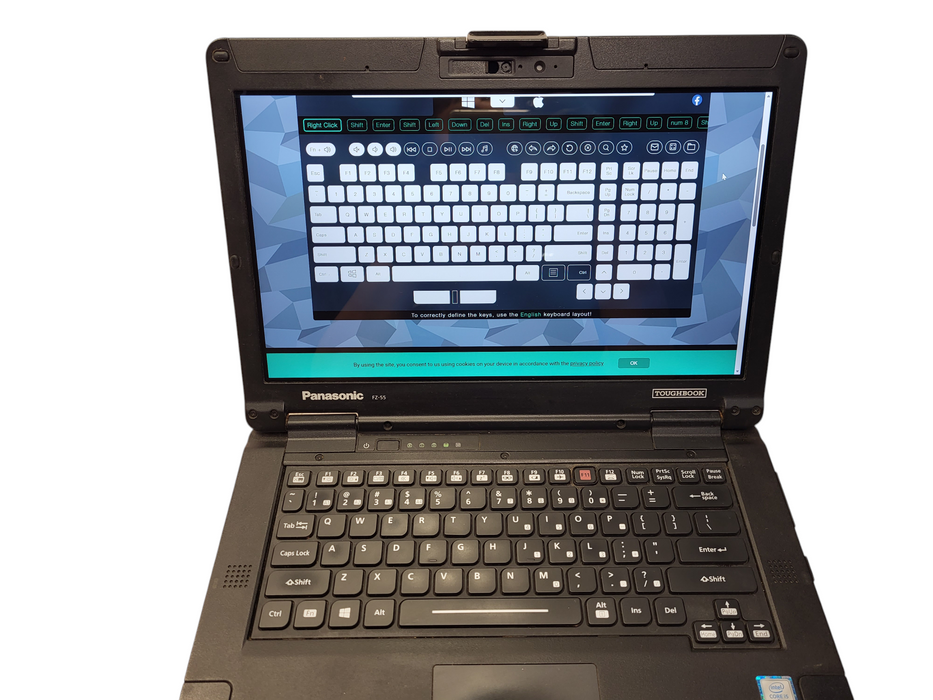 Panasonic Toughbook FZ-55 Touch Core i5-8365U 16GB 256GB NVMe 1150H READ $ Lap200