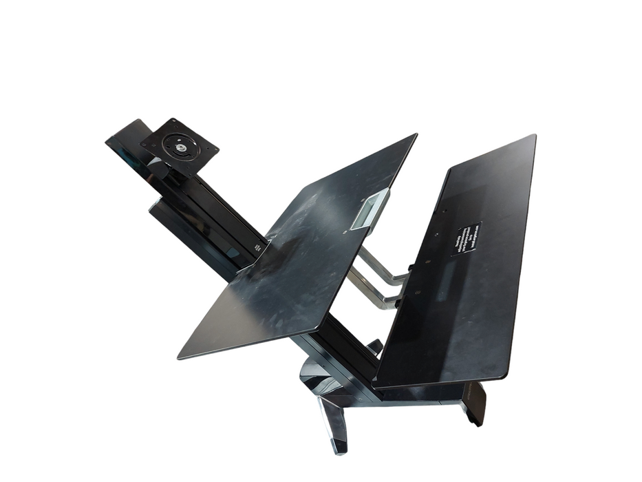 Ergotron Standing Deck Monitor Mount with Keyboard Tray  =