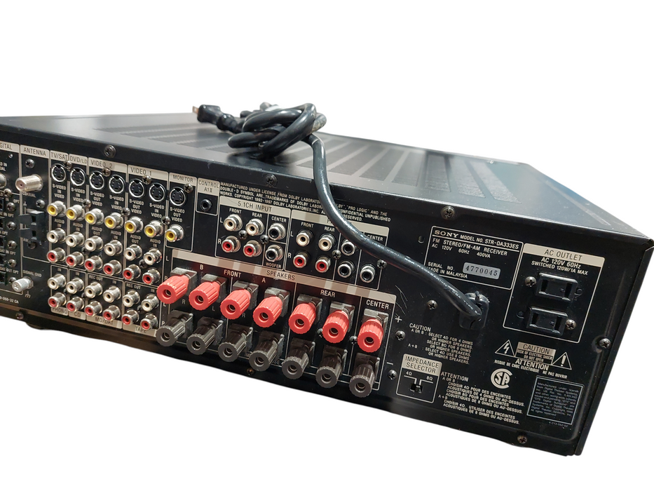 Sony FM Stereo /FM-AM Receiver Model: STR-DA333ES =