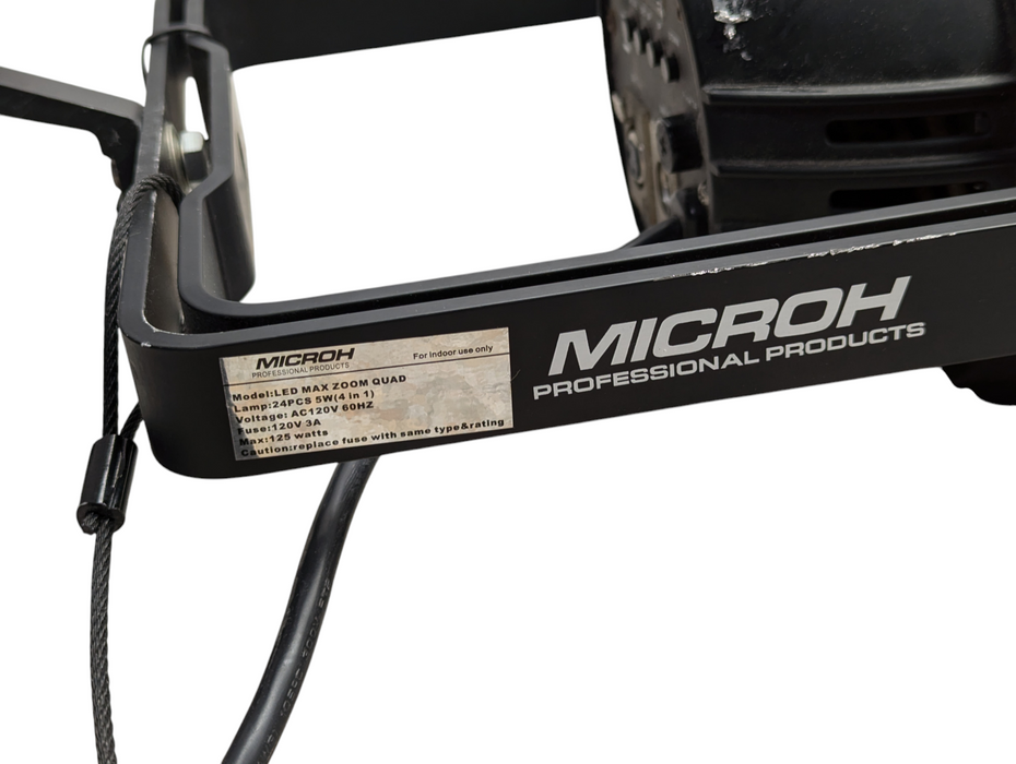 MICROH LED RGBW PAR light MAX ZOOM QUAD Please READ  Q-