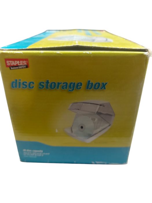Staples Disc Storage Box – Holds 40 Discs (P/N 384339)