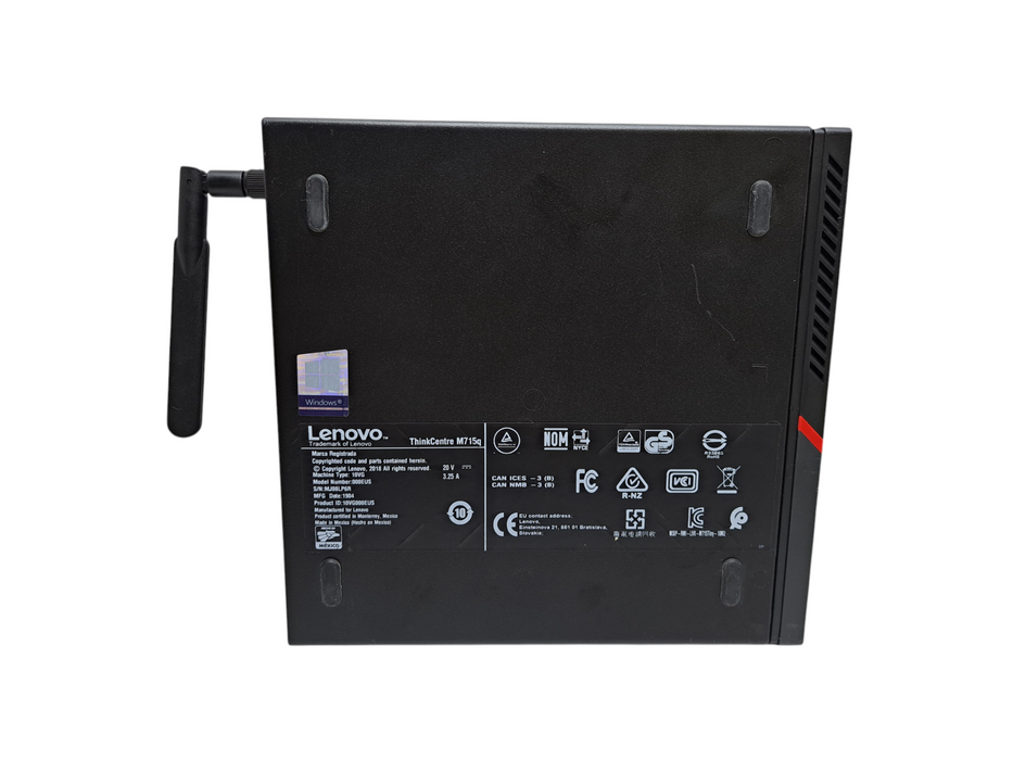 Lenovo ThinkCentre M715q | Ryzen 3 PRO 2200GE @3.20GHz, 32GB DDR4, No HDD )