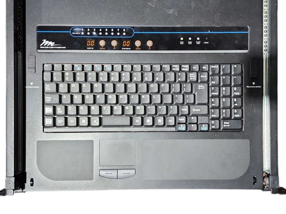 Middle Atlantic RM-KB-LCD17X8KVM, Rackmount LCD Keyboard, 8 Port KVM, READ