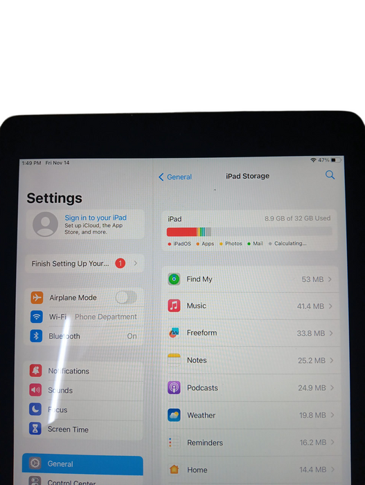 Apple iPad Pro 9.7-inch 1st Gen - 32GB - Space Gray [A1673] Q