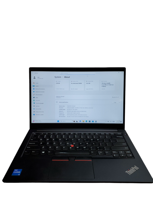 LENOVO ThinkPad E14 Gen2 i5-1135G7@2.4GHz 16GB DDR4 RAM 256GB NVMe TESTED   Q Lap200