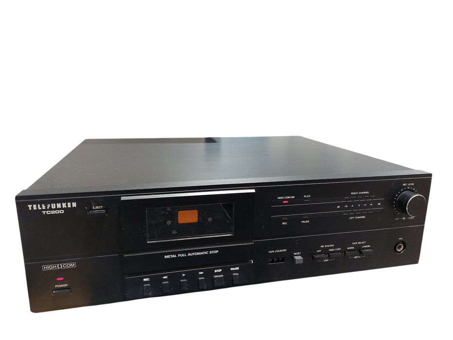 Vinatge Telefunken Model:TC200 Cassette Player/Recorder High Com =