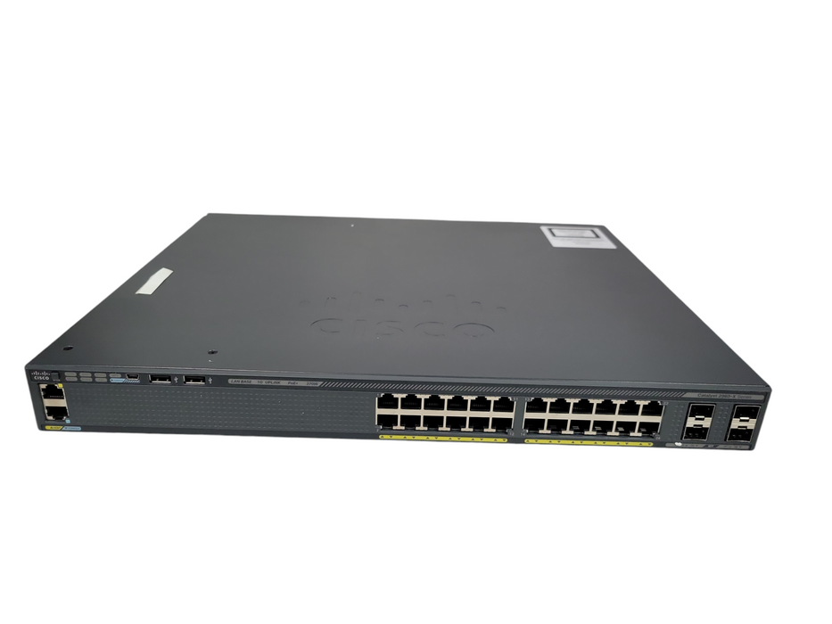 Cisco WS-C2960X-24PS-L v03 | 24-Port PoE Gigabit Switch 4xSFP %