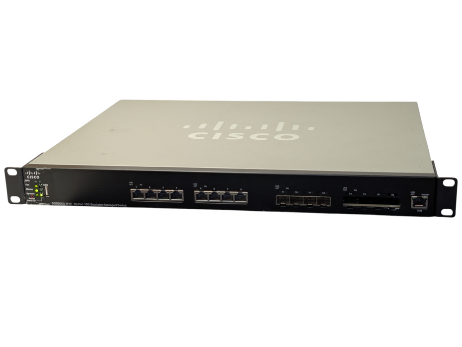 Cisco SG550XG-8F8T 16-Port 10G Managed Switch 8x RJ45 4x SPF+ Please READ  -