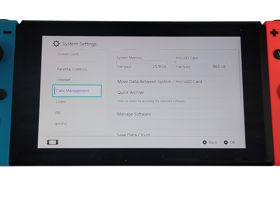 Nintendo Switch - 32GB / 512GB Ext - Black [HAC-001 + Games + Case] (