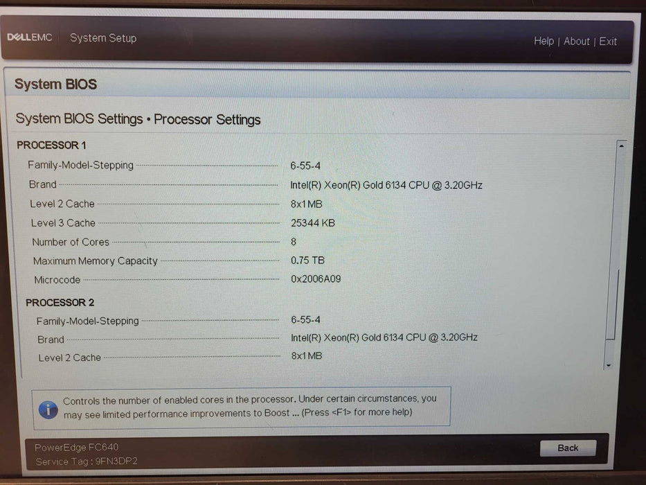 Dell Poweredge FX2S w/ 3x FC640 2x Gold 6134 3.2GHz 8GB DDR4 H730P Mini $