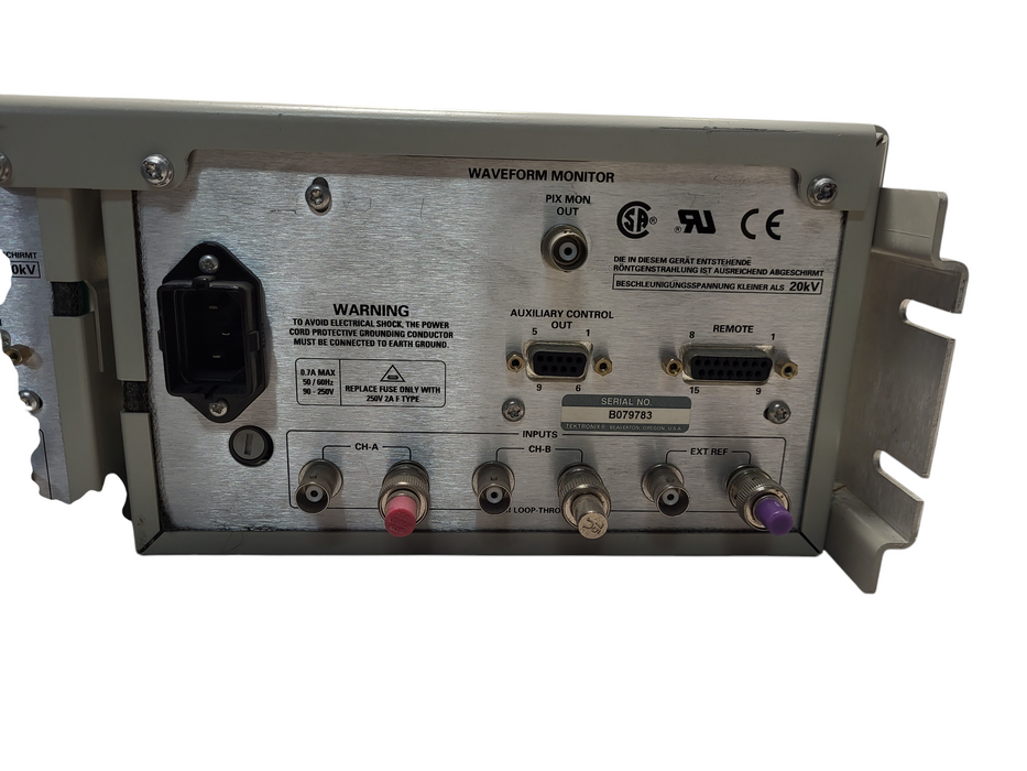 Tektronix 1730 Waveform Monitor & 1720 Vectorscope READ $