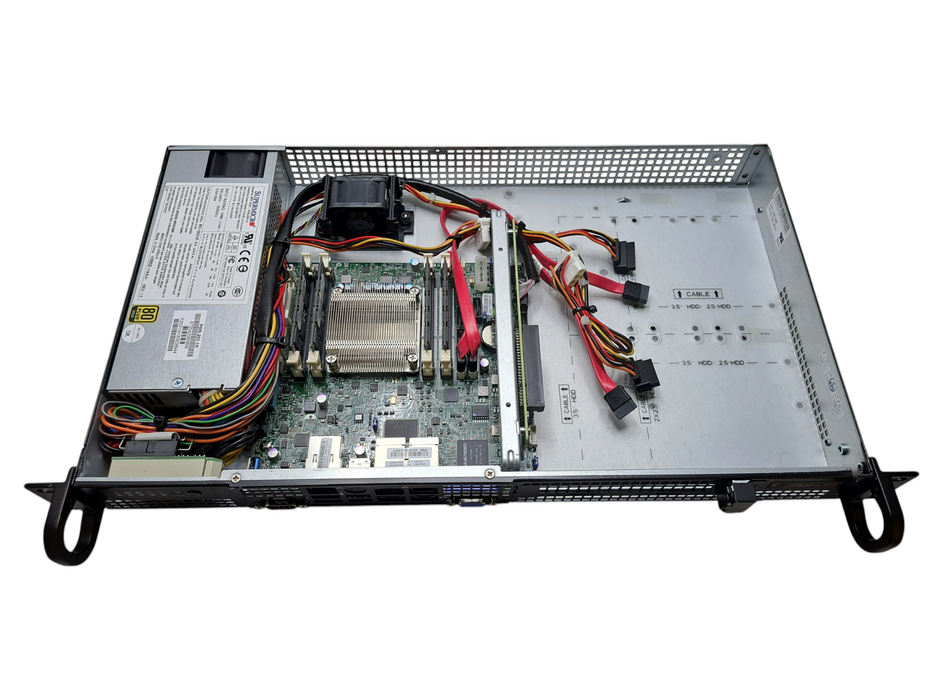 Supermicro CSE-505 Server Intel Atom C2758 2.4GHz 8-Core, 32GB DDR3, No HDD )