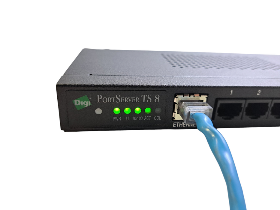 Digi PortServer TS 8 | 8-Port Terminal Server 50001208-01 No AC