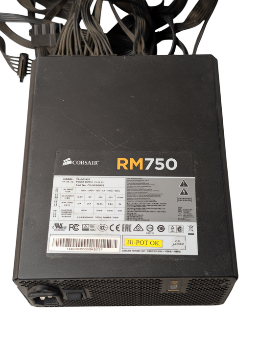 Corsair RM750 Fully Module Computer PSU 750W  Model 75-001937  -