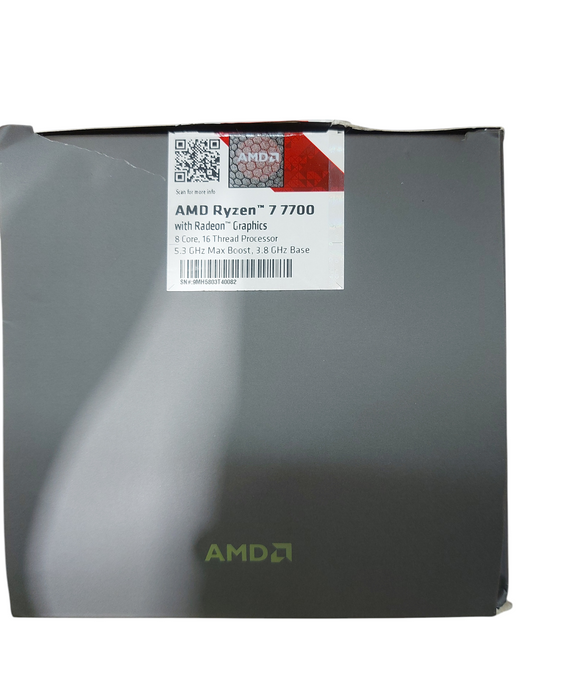 AMD Ryzen 7 7700X Zen 4 AM5 Socket 8-Core, 16-Thread, 4.5 GHz Processor