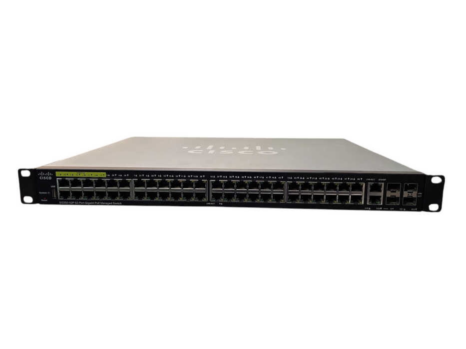 Cisco SG350-52P-K9 52-Port Gigabit PoE Managed Ethernet Switch