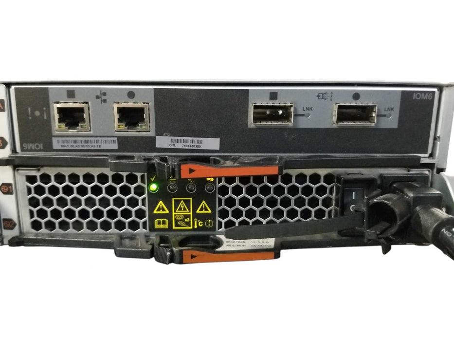 NetApp NAJ-1001 24-Bay w/ 2x IOM6 111-000190+B1 & 2x 750W PSUs / NO HDDs