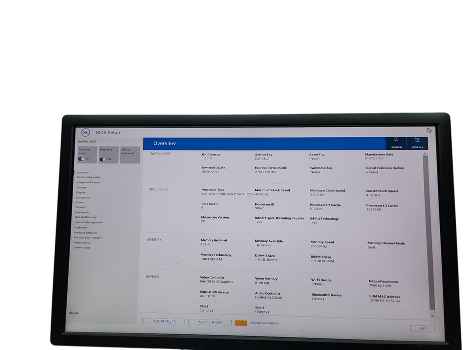 Dell OptiPlex 3000 SFF 12th Gen i3 - 12300  16GB DDR4 Ram No HDD