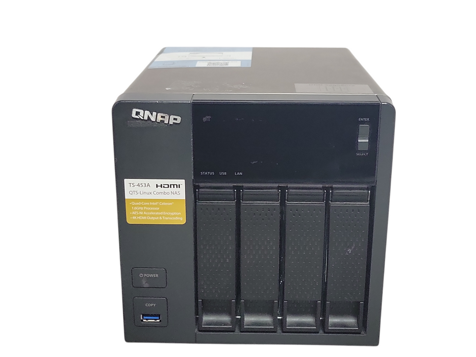 QNAP TS-453A 4-Bay NAS with 3x 2TB HDDs, READ _