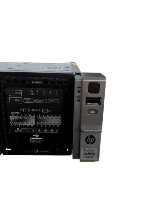 HP ProLiant DL380p | 2x Xeon E5-2667 0 | 32GB DDR3 | No HDD | P420i RAID