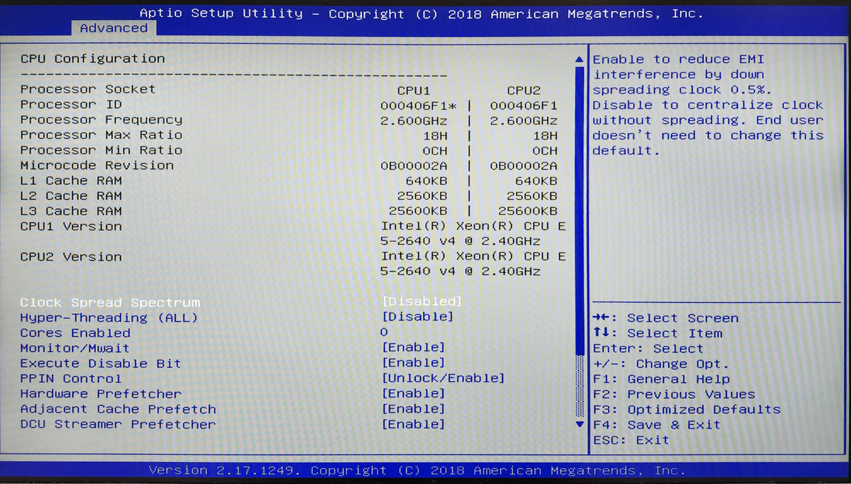 Supermicro X10DRL-i 1U 4x3.5", 2x Xeon E5-2640 v4 64GB DDR4 LSi3008-iR 440W