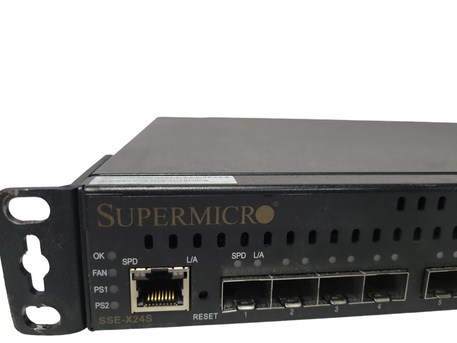 SuperMicro SSE-X24S 24-Ports 10- Gigabit Ethernet Switch, 2x PSU _