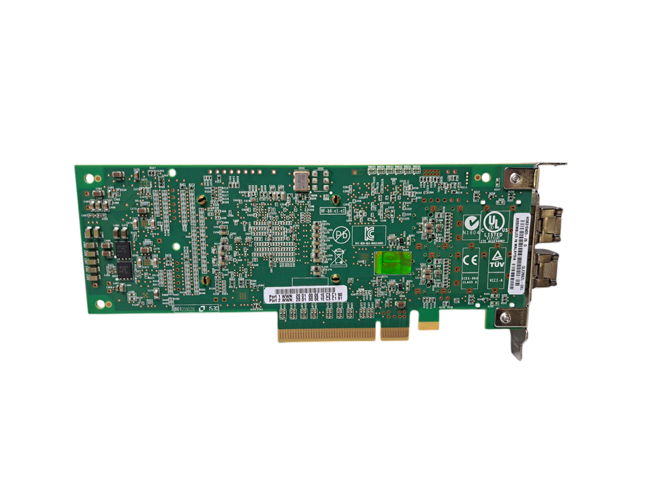 QLogic QLE2662L-DEL 16Gb Dual Port SFP+ FC Host Bus Adapter Low Profile Q