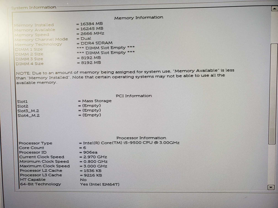 Dell OptiPlex 5070 SFF | i5-9500 @3.00GHz, 16GB DDR4, INTEL SSD P3600 800GB