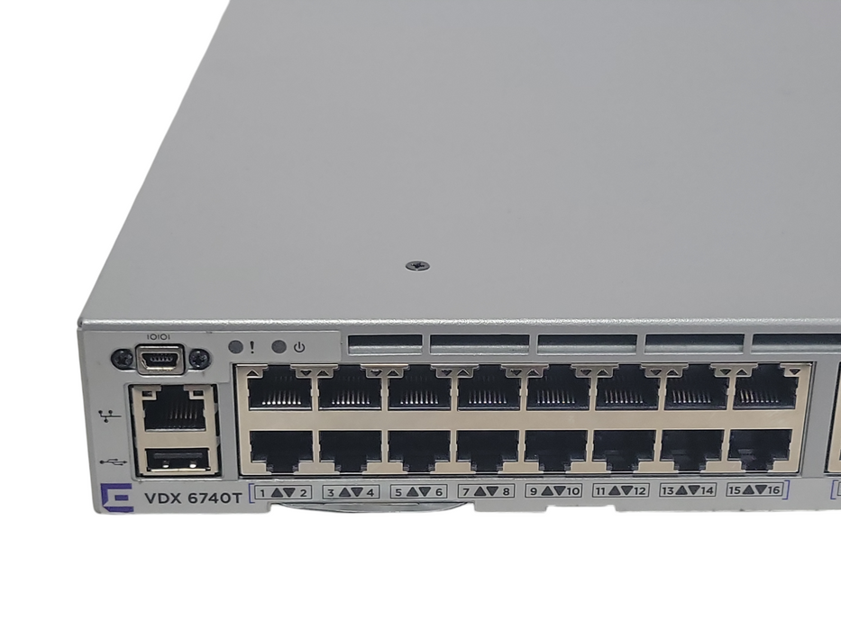 Extreme Networks BR-VDX6740T-24-R 48-Port Managed Switch 2x PSU, READ _