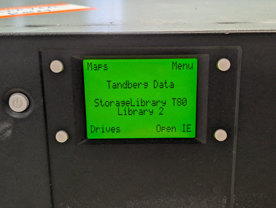 Tandberg Storage Library T40 Tape Storage Library Model 1040 Please READ  -