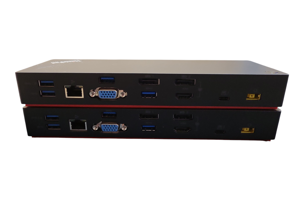 LOT 2x Lenovo ThinkPad Thunderbolt 3 Dock Type 40AC DBB9003L1 !