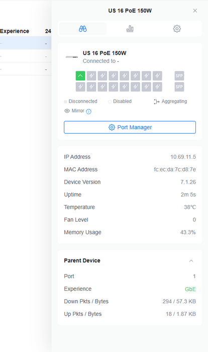 Ubiquiti UniFi US-16-150W | 16-Port Gigabit PoE Managed Switch )