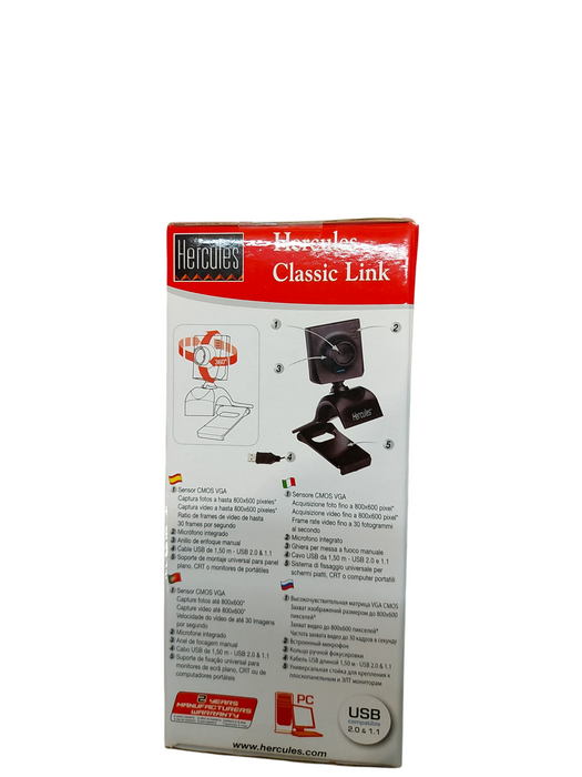 Lot 2x Hercules Webcam | Dualpix Exchange | Classic Link - Read description