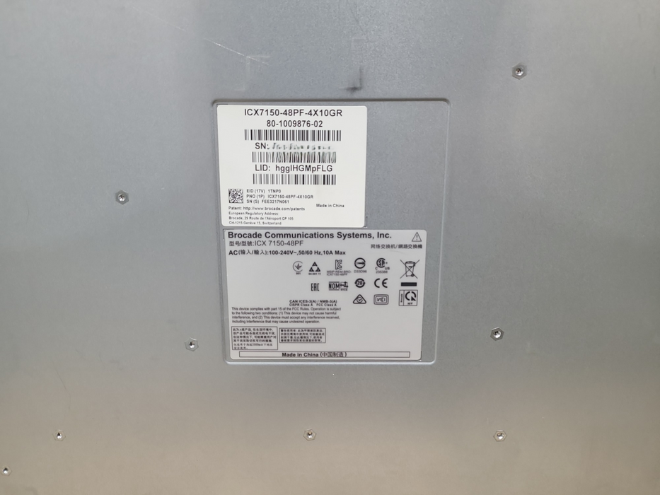 Ruckus ICX 7150-48PF-4X10GR Network Switch | *READ*