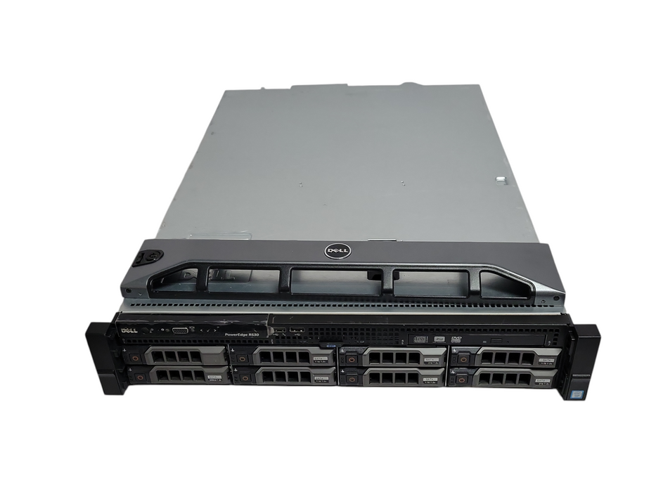 Dell R530, 1x Xeon E5-2630v3 2.40GHz 64GB DDR4 H730 Mini 8x 2TB SAS 2x PSU _