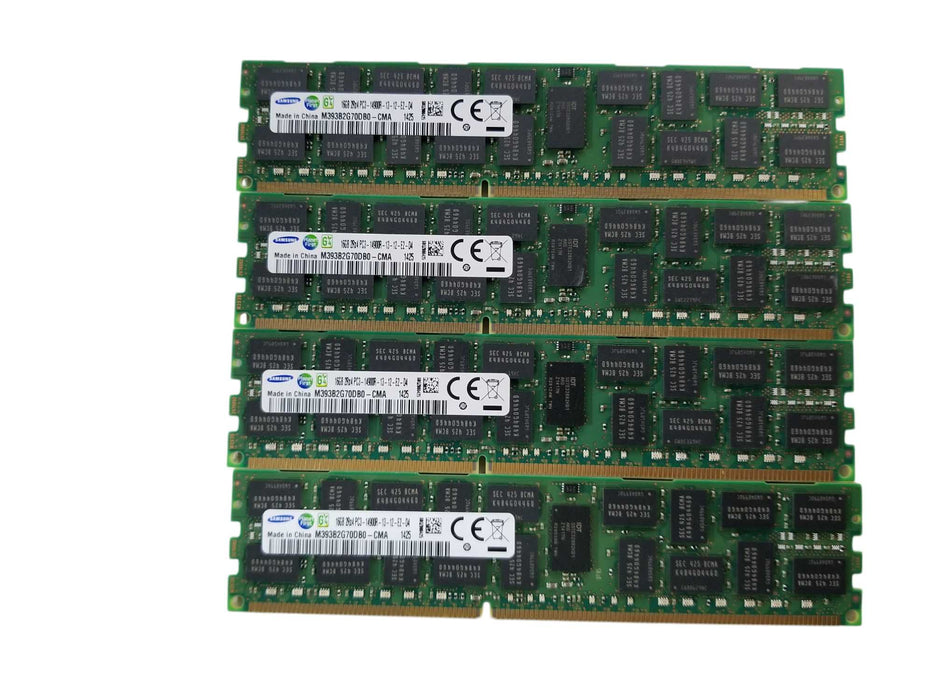 Samsung 64GB Bundle DDR3 (4x16GB) 2Rx4 PC3-14900R-13-12-E2-D4 Server RAM Q