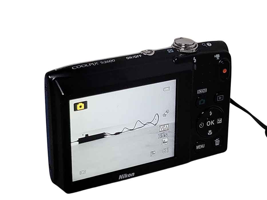 Nikon COOLPIX S2600 Digital Camera Battery 14.0MP 5X Zoom Blue _