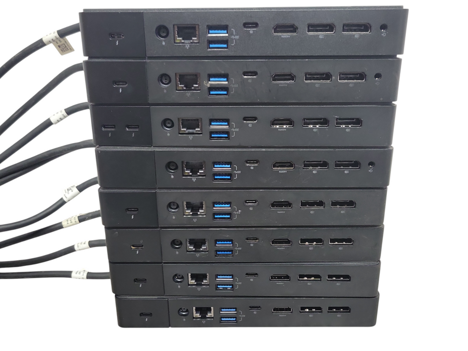 Lot of 8x Dell Assorted model USB-C Docking station, See Detail _