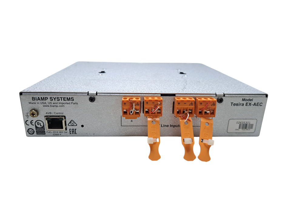 Tesira EX-AEC Biamp 4 Channel Half-Rack Mic/Line Expander *READ*  )