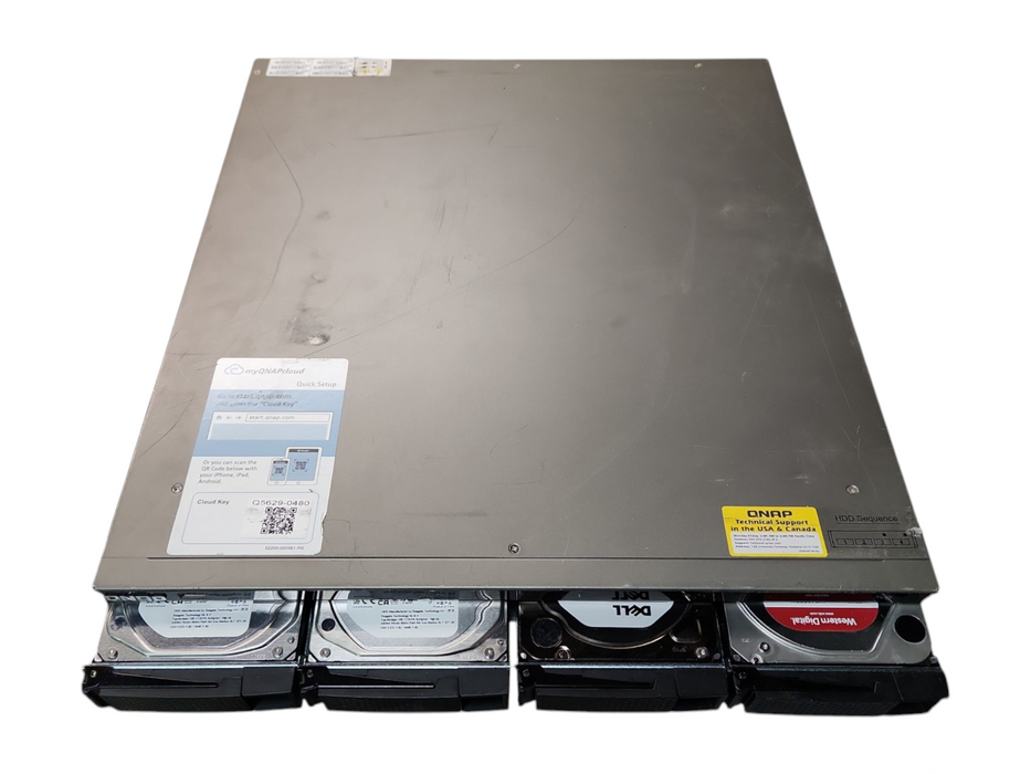 QNAP TS-453U-RP 4 Bays NAS, J1900 CPU, 4GB RAM, 16TB (4x 4TB) HDDs