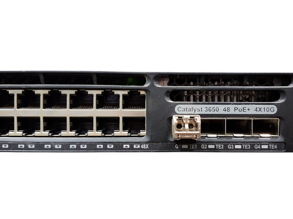 Cisco WS-C3650-48PQ-L,48-Port Gigabit PoE+ w/ 4x 10G Uplink SFP 2x1025W PSU