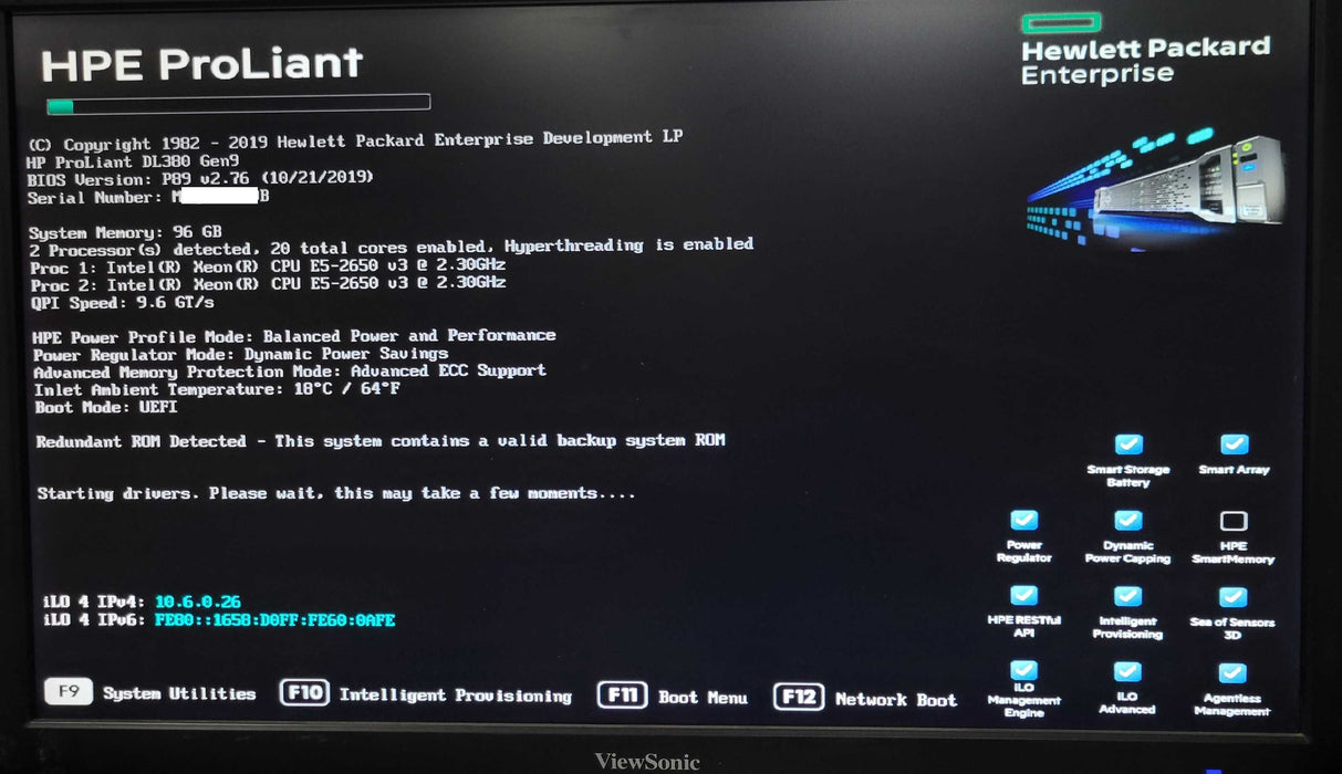 HP ProLiant DL380 Gen9 2x Xeon E5-2650v3 2.3GHz 96GB DDR4 P440ar 2x PSU 2.5" _