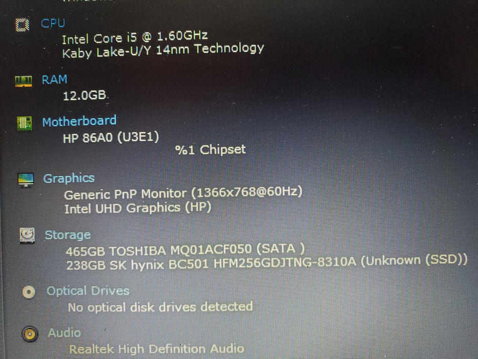 HP ProBook 450 G7 i510210U @1.60 GHz 12GB DDR4 256GB SSD  Lap200
