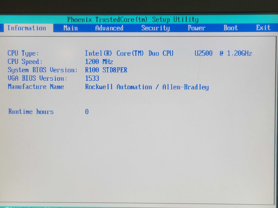 ALLEN BRADLEY 6181P-15TPXP SER E 15-inch 1500P industrial touch screen READ _