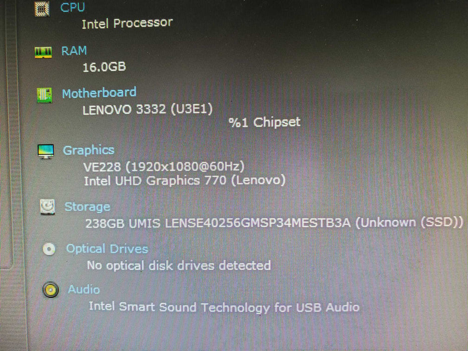 Lenovo ThinkCentre M80q Gen 4 Desktop i5-13500T DDR5 16GB 256GB NVME WiFi