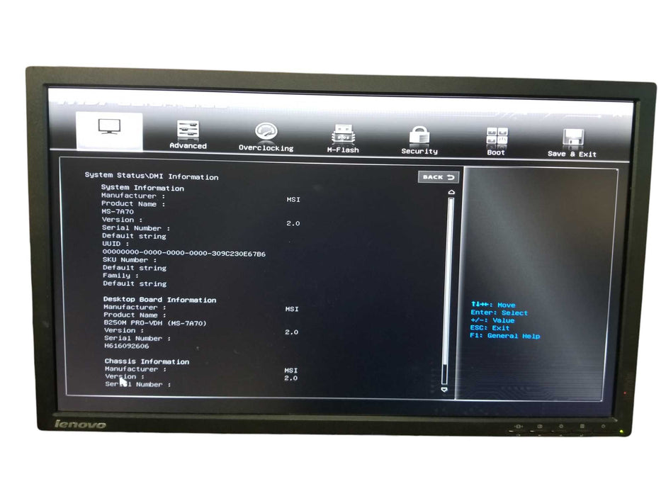 Custom PC MSI B250M PRO-VDH Core i5-7500 8GB DDR4 RX580 GPU 256GB NVMe