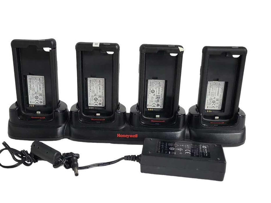 Lot of 4x Honeywell Captuvo SL22-022201 with SL-CB-C Charge Dock and Pwr adpt Q_