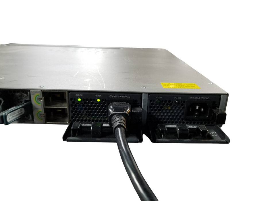 Cisco WS-C3850-48P 48 Port Gigabit PoE+ Network Switch w/ 2x715W PSU Q