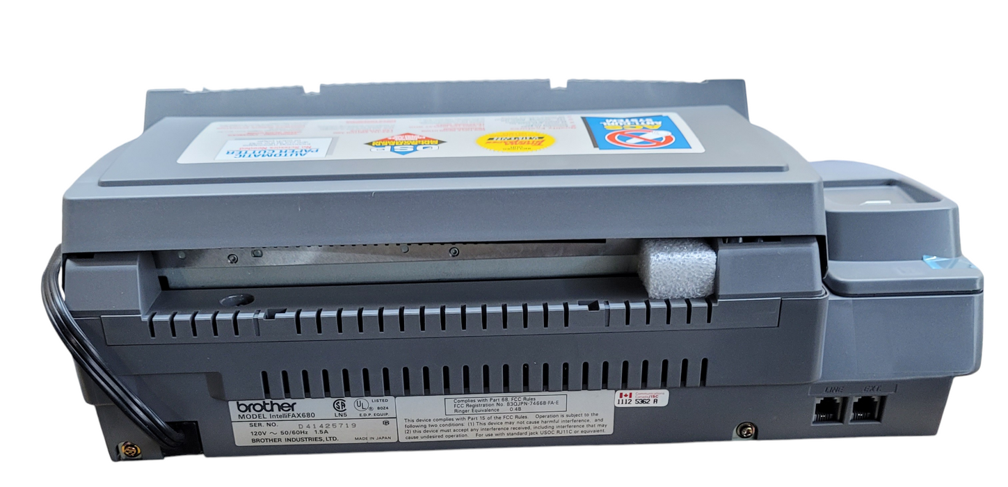 Brother IntelliFAX 680 Desktop Fax Machine