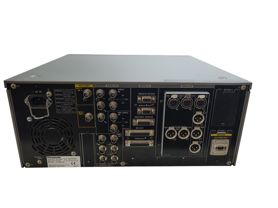 Panasonic AJ-SD755E DVCPRO Studio Editing VTR PAL %